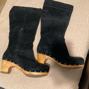 High heeled UGG boots